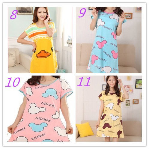 Đầm ngủ nữ in hoạt hình dễ thương | BigBuy360 - bigbuy360.vn