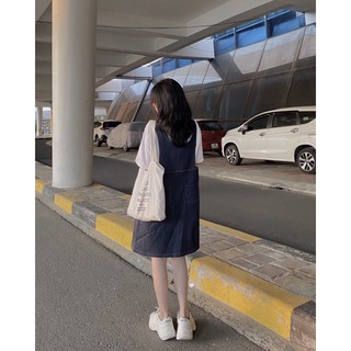 [ẢNH THẬT ĐỘC QUYỀN REPLEI1986] Yếm jeans suông cute