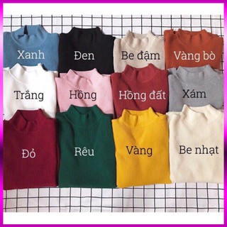 Freeship Áo Len cổ 3 phân nữ hàng chất lượng cao bán sỉ (video+ảnh th