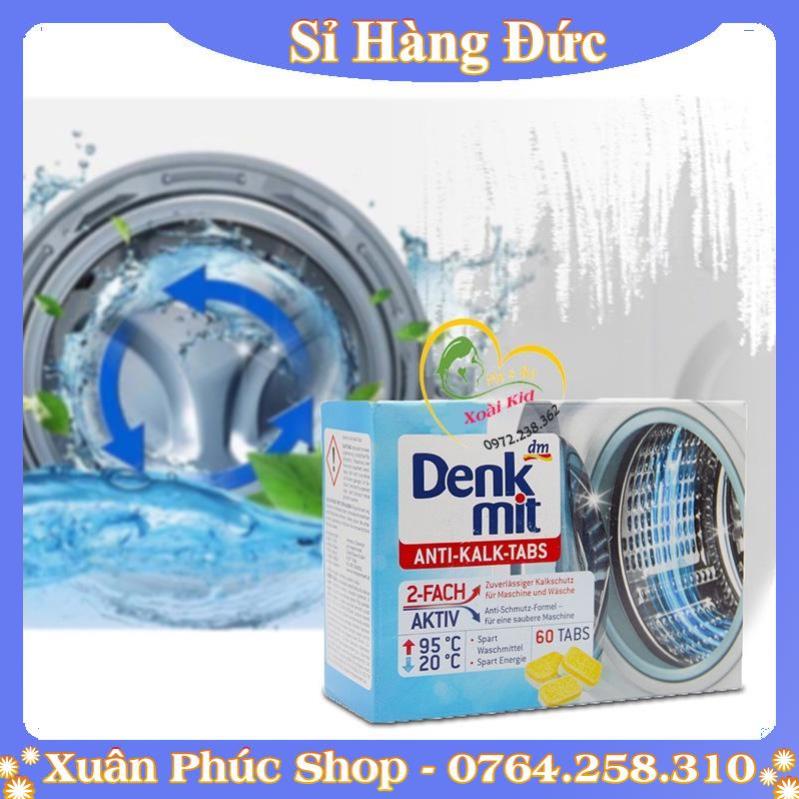 BÁN LẺ 10 Viên tẩy lồng giặt Denkmit siêu sạch của Đức, vệ sinh lồng máy giặt