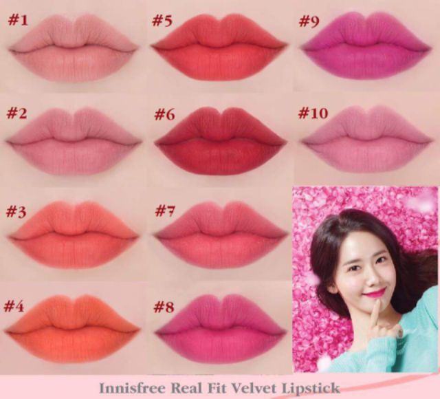 SON INNISFREE REAL FIT VELVET LIPSTICK