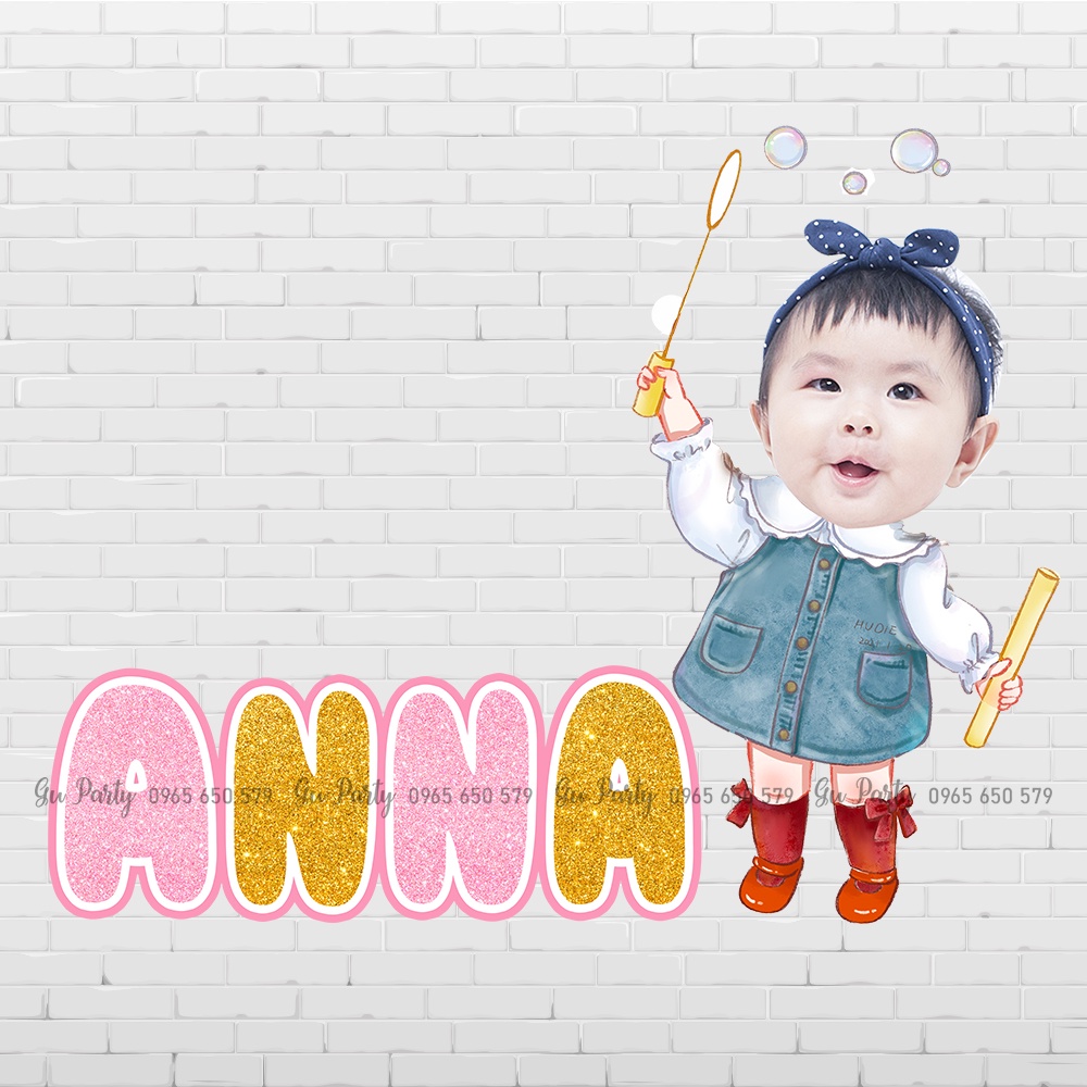 Chibi Sinh Nhật Kèm Tên Cho Bé