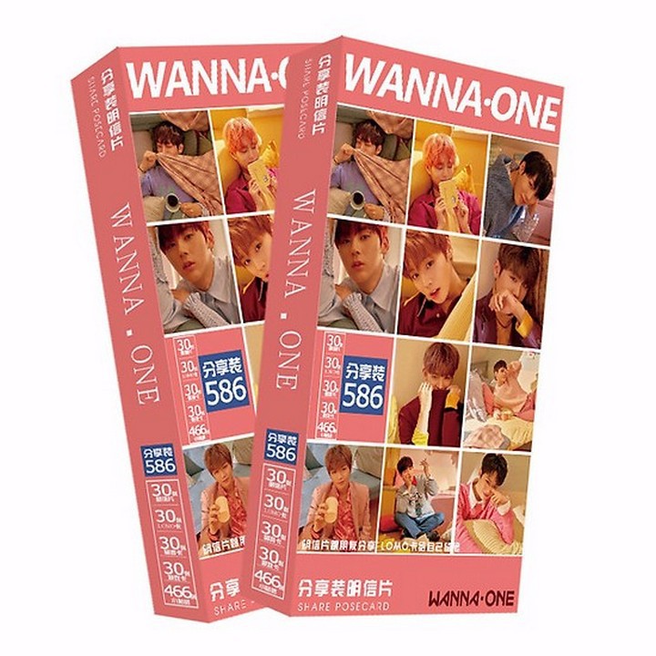 (Giá sỉ nhiều mẫu) Poster wanna one hộp ảnh bộ ảnh có ảnh dán sticker lomo bưu thiếp