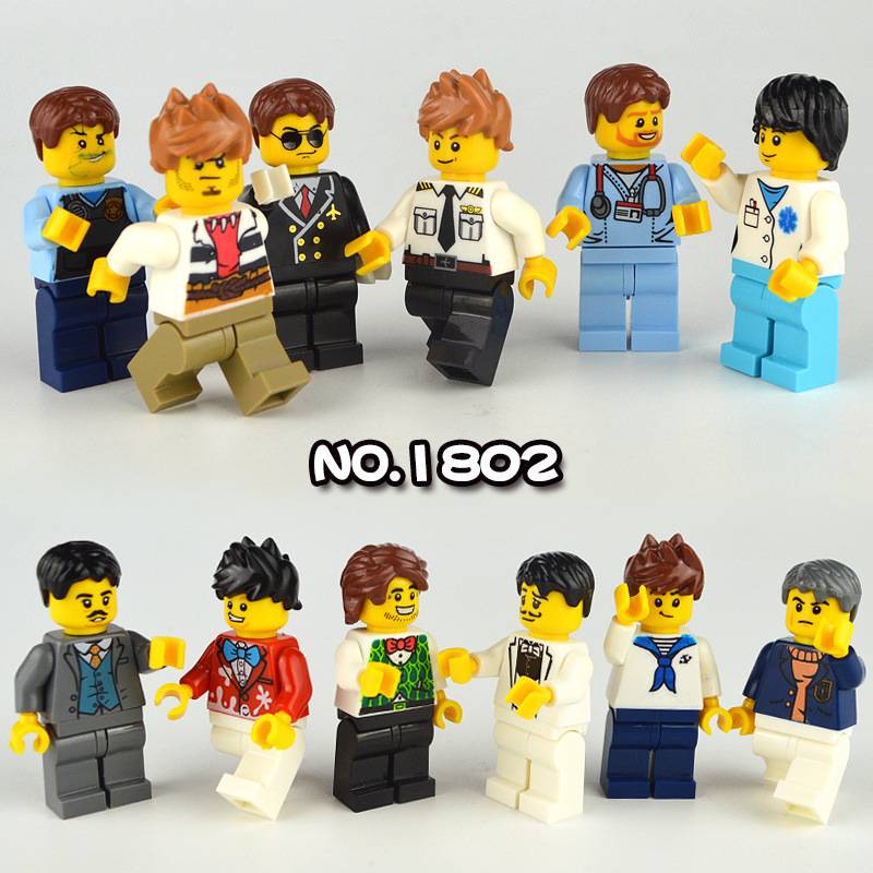 Các khối xây dựng hoạt hình hoạt hình, đồ chơi Lego, đồ chơi giáo dục sớm đồ chơi hình lego minifigures