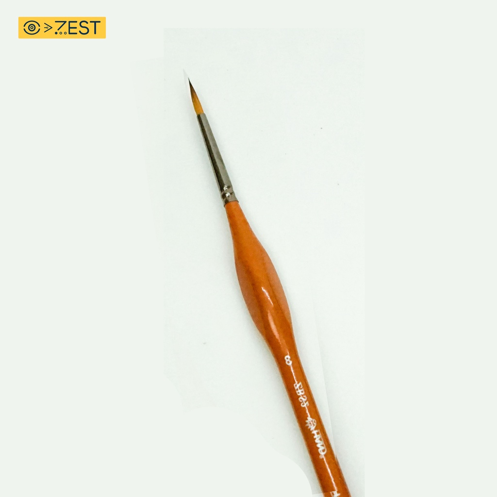 Cọ vẽ HAND đầu tròn thân vàng