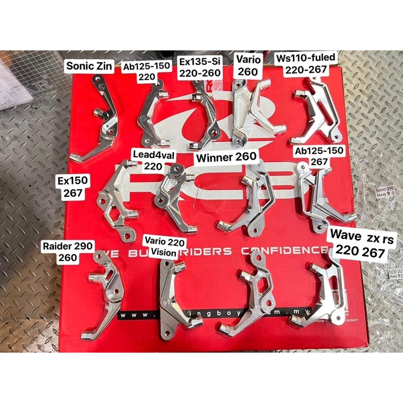 Heo dầu trước 81 4 Piston đối xứng và có pát đầy đủ dòng xe