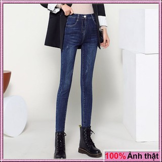 Quần jean nữ co giãn cào nhẹ VNXK tôn dáng