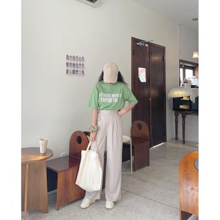 Quần Dài vải ống rộng cột dây eo
