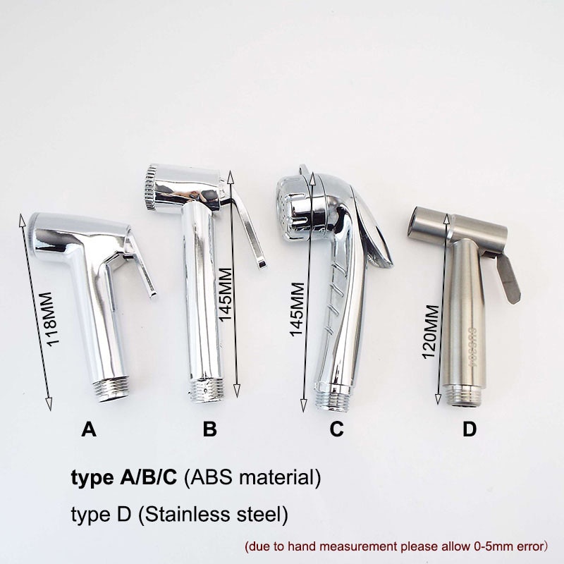 Vòi Xịt Nước Cầm Tay 1 / 2 "Dài 2m Bằng ABS Tiện Dụng Cho Nhà Tắm