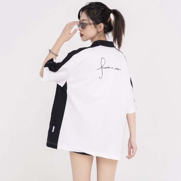 Áo thun polo BJHG NEWHOPE  phông tay lỡ nam nữ form rộng Local Brand