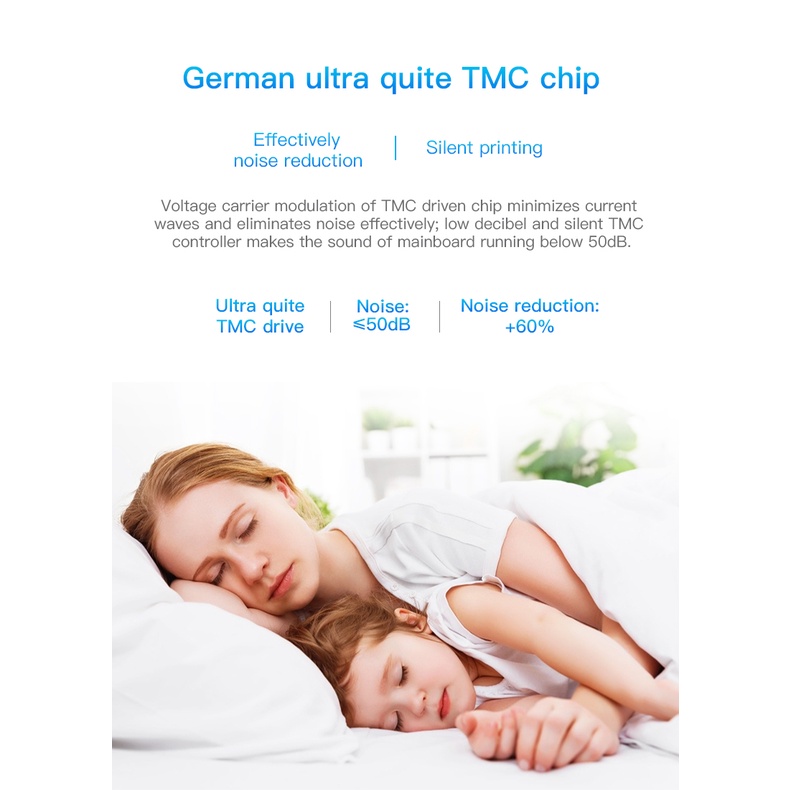 Board máy in 3d không ồn Motherboard Creality Noiseless V4.2.7 cho Series Ender 3 và Ender 5