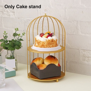 Home Dessert Universal Kitchen Tool Durable Portable Non Slip Party Decor Simple Modern Bird Cage Shape Cake Stand
