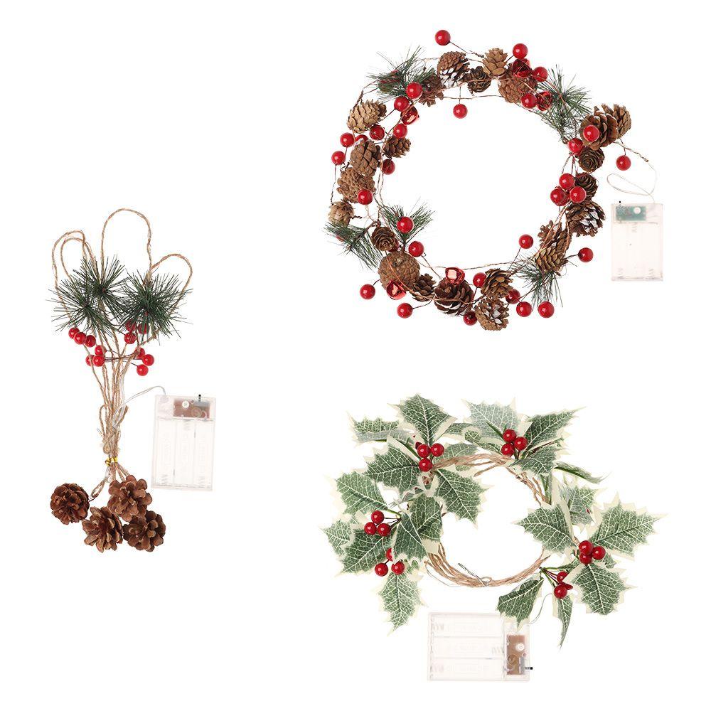 Dây Đèn LED Hình Nón / Bông Hoa / Cua Trang Trí Giáng Sinh