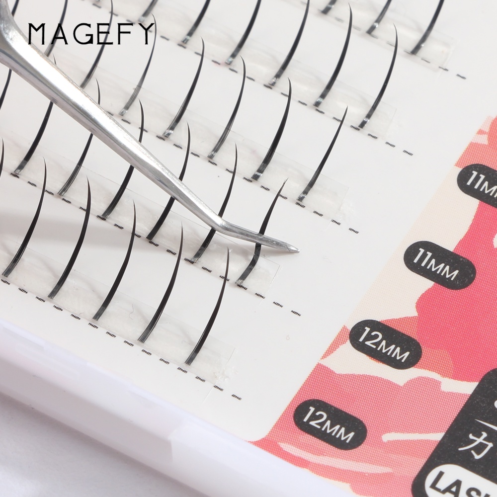 Lông mi giả 9 hàng MAGEFY nối mi tự nhiên hỗn hợp 0.07C