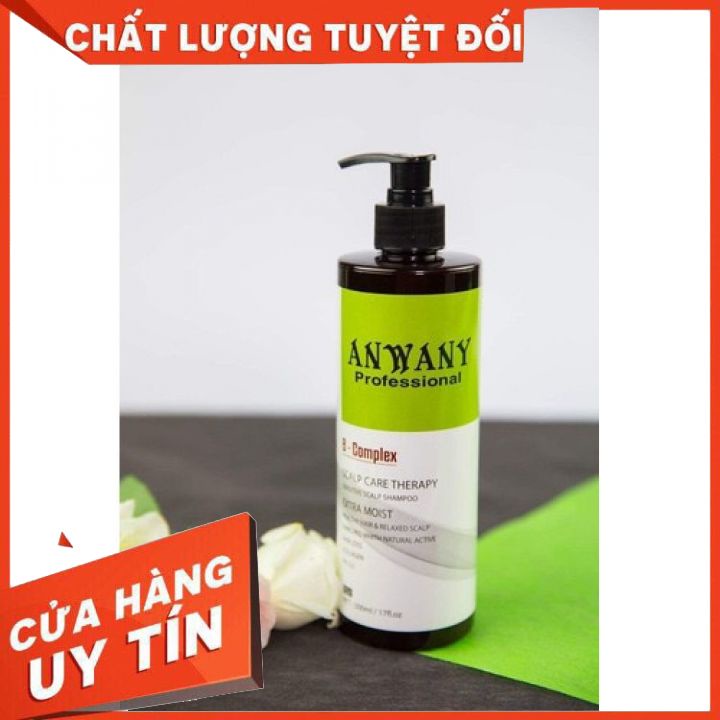 (HÀNG CHÍNH HÃNG)DẦU GỘI ĐẦU NGĂN NGỪA GÀU MỀM MƯỢT TÓC ANWANY 500ML-NGĂN RỤNG TÓC KÍCH THÍCH MỌC TÓC -CHO TÓC BÓNG MƯỢT