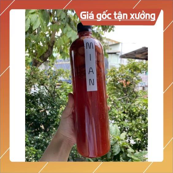 Chai nhựa pet 1000 ml  kèm nắp fi 28 dáng dài  - NHỰA AN SƯƠNG