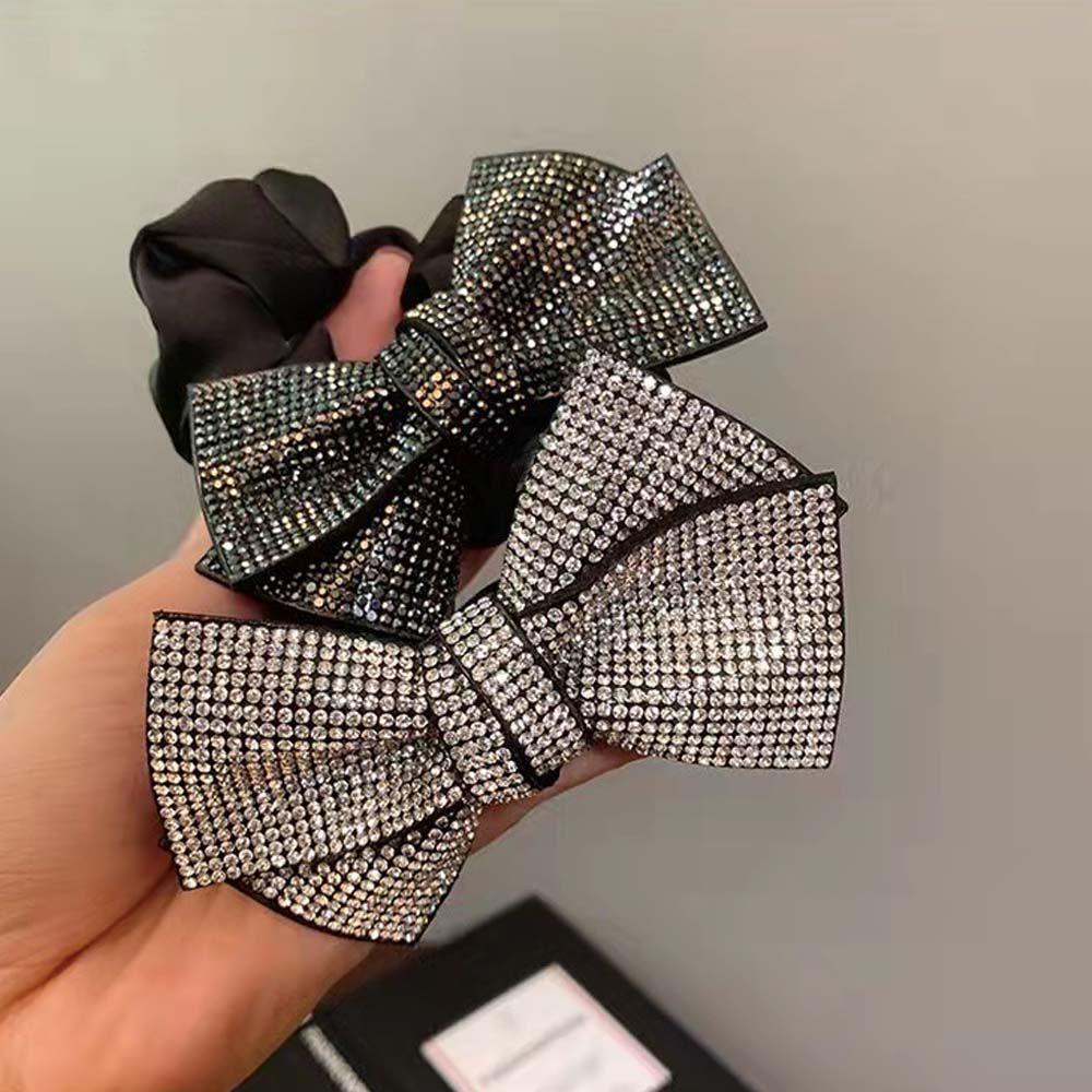 Dây Buộc Tóc Thắt Nơ Lấp Lánh Phong Cách Năm Mới Cho Nữ