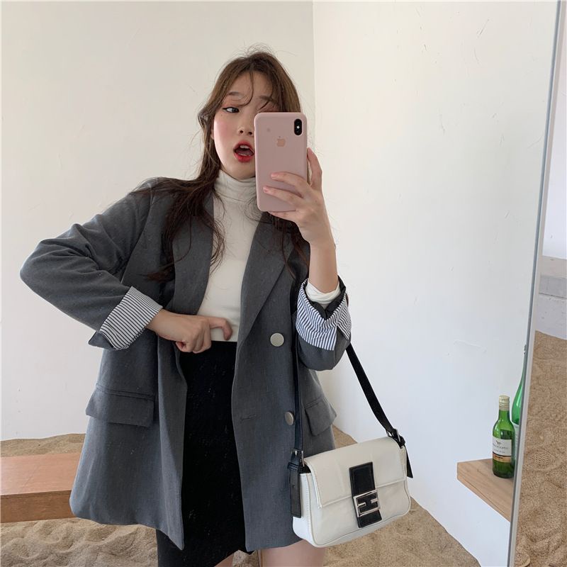 Áo vest nữ blazer Hàn Quốc công sở dáng dài