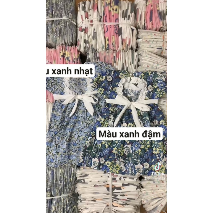 Váy bé gái - Váy hoa nhí khoét lưng siêu xinh cho bé 1-7 Tuổi