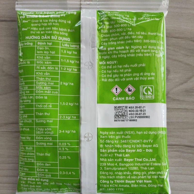 Thuốc Trừ Bệnh Cây Trồng Antracol