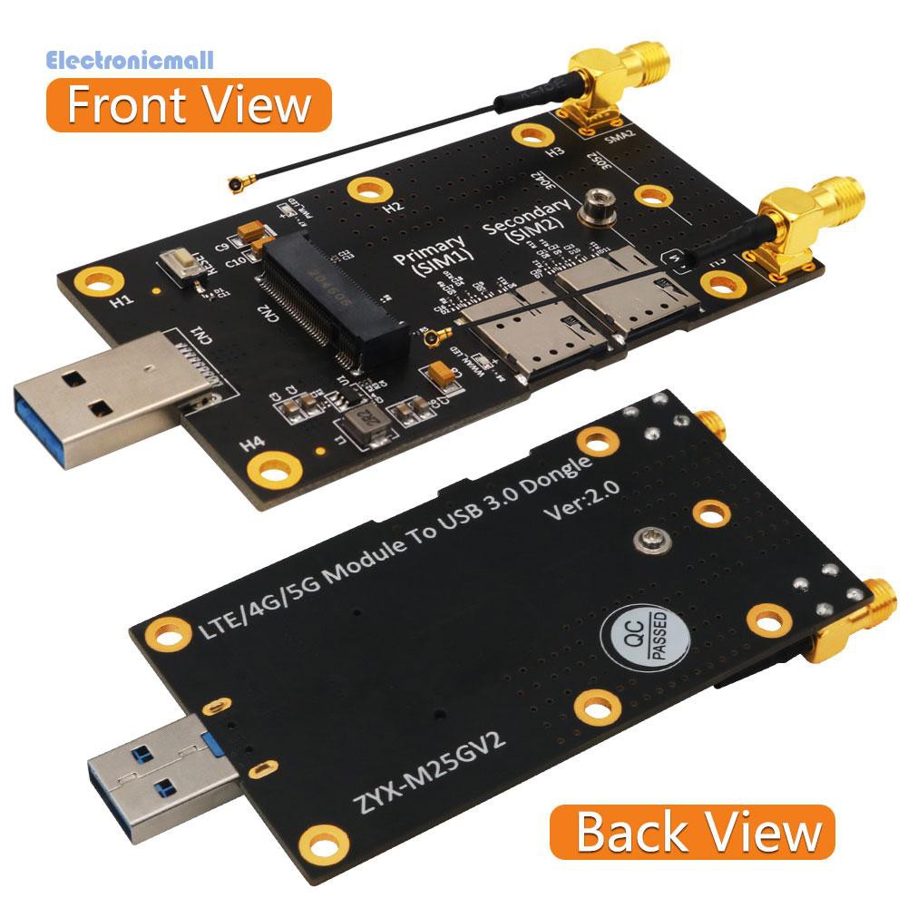 Bộ Chuyển Đổi Cổng Ngff M2 Key B Sang Usb 3.0 + 2 Ăng Ten | BigBuy360 - bigbuy360.vn