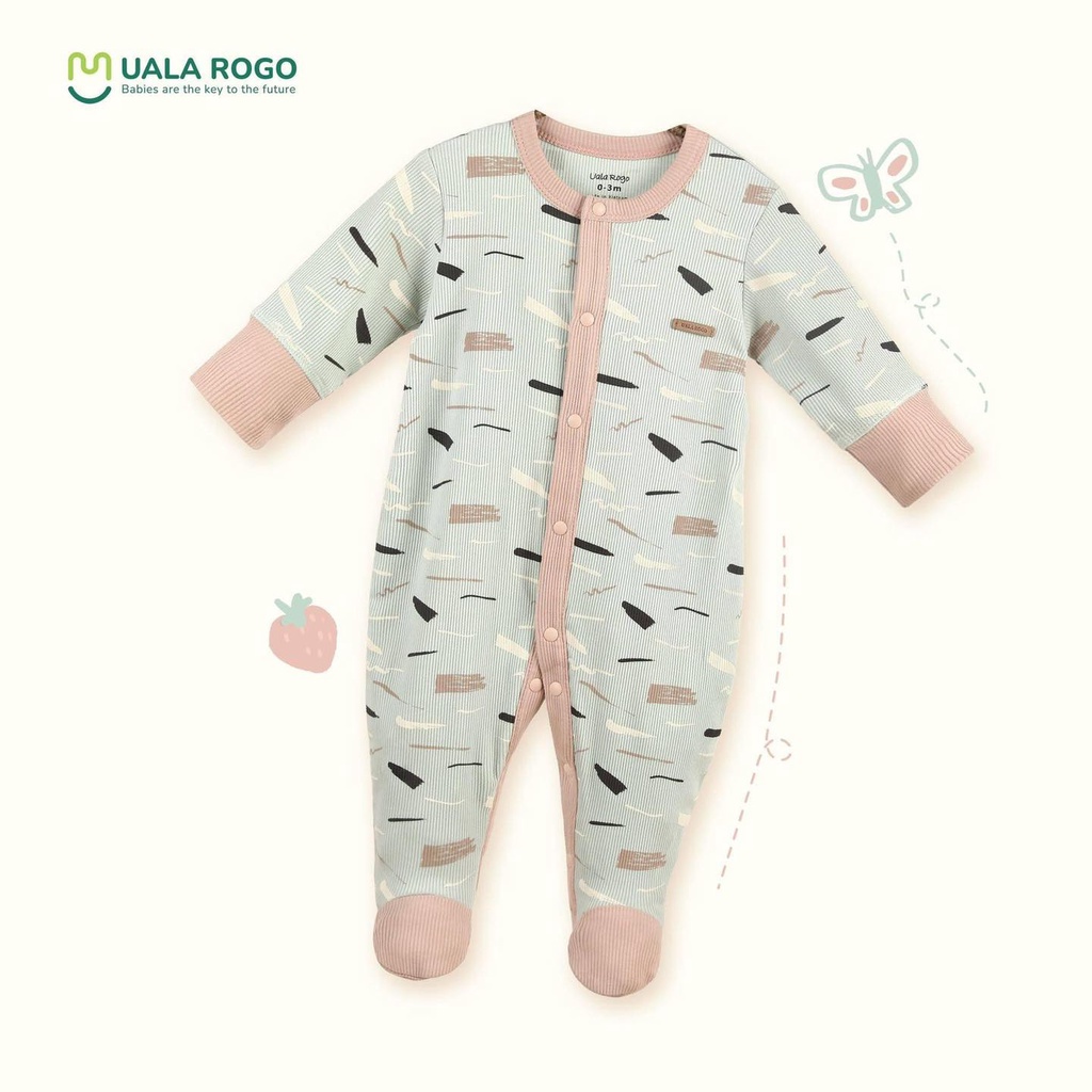 Bộ quần áo body liền tất Uala Rogo cho bé sơ sinh, Suzy Baby