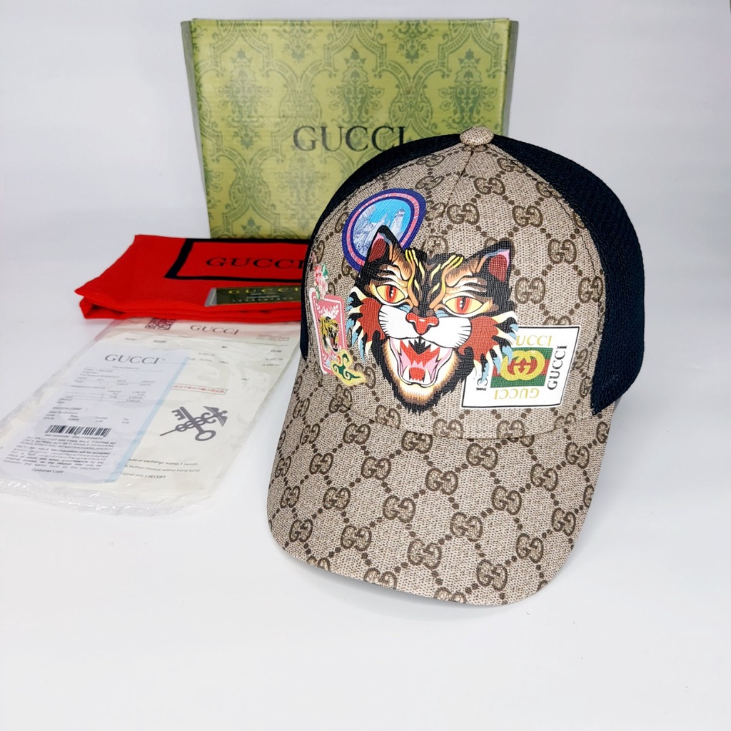 Nón kết gc .Mũ lưỡi trai Gc da cao cấp dập mèo logo full box hộp cực đẹp