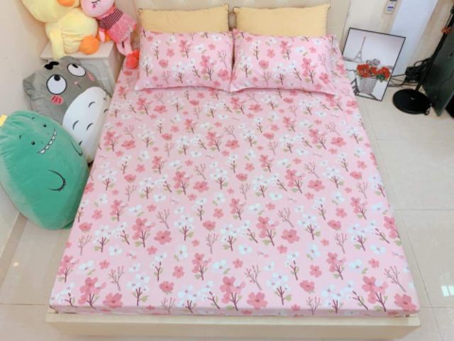 com bo 2 bộ ga gối lá chuối nâu+ lá trắng | BigBuy360 - bigbuy360.vn