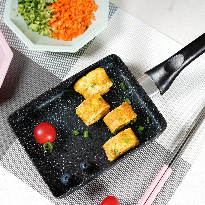 Chảo Chiên Trứng Hình Vuông Chống Dính Phong Cách Nhật Bản