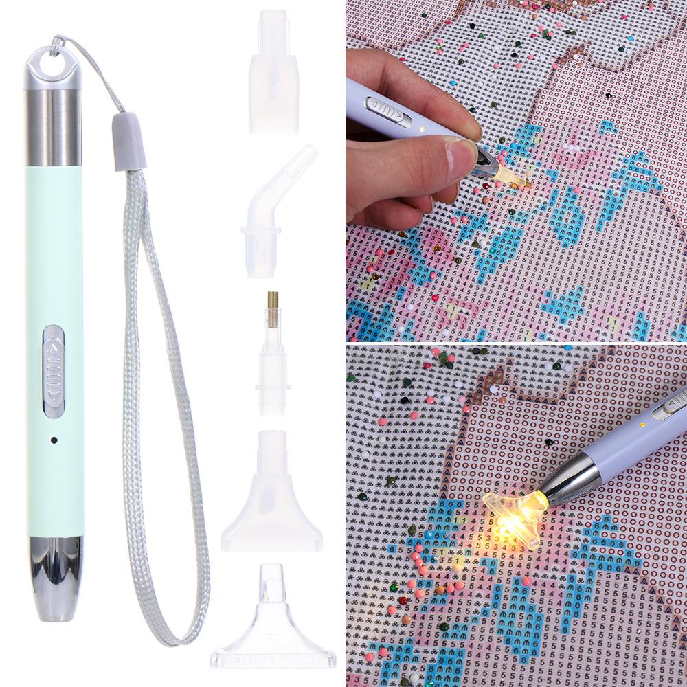 Bút Khoan Đèn 2 Chế Độ Ánh Sáng Dùng Thêu Tranh Chữ Thập