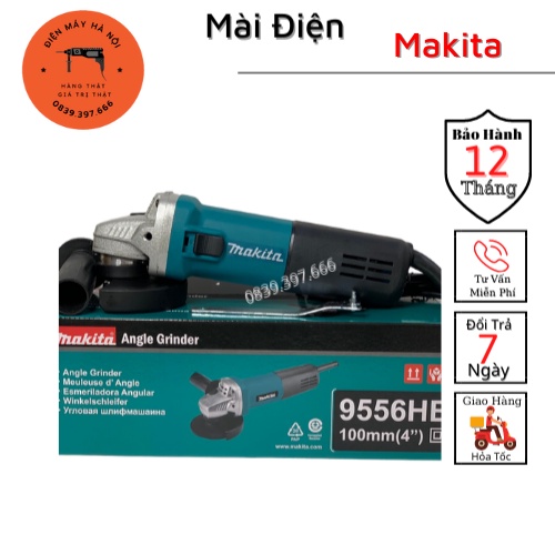 Máy Mài Makita 9556 - Công Suất Hoạt Động 84W Với Tốc Độ Không Tải 11000 vòng/phút 100% Lõi Đồng