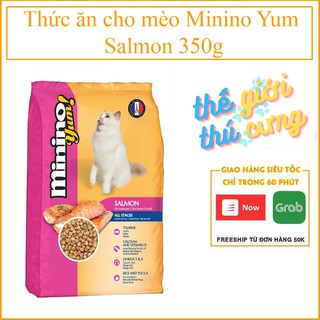 Thức ăn cho mèo Minino Yum Salmon 350gr/gói