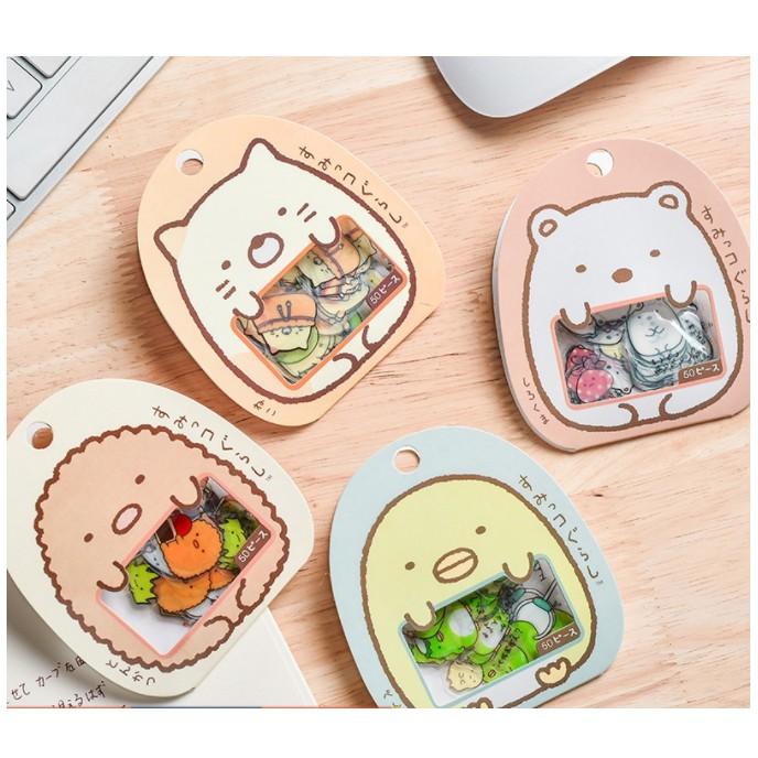 Set 50 Sticker Hình Dán Trang Trí Sổ Kế Hoạch Hình Gấu Dễ Thương ( Giao Mẫu Ngẫu Nhiên)