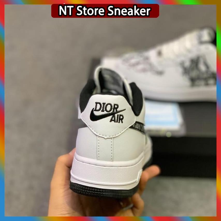 Giày thể thao AF1 trắng đế đen đế xám , Giày sneaker air force 1 nam nữ full box