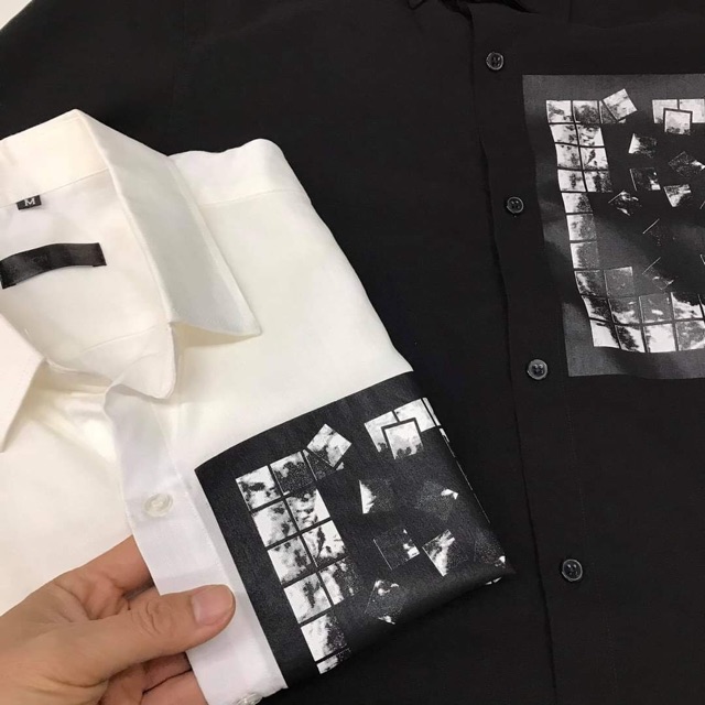 Áo Sơ Mi Nam Vải Cotton Lạnh Trắng Đen Mềm Mịn, Thoáng Mát. | BigBuy360 - bigbuy360.vn