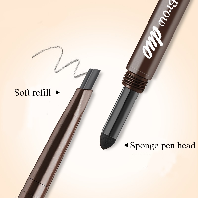 [Hàng mới về] Bút chì kẻ lông mày hai đầu chống thấm nước có 5 màu để chọn lựa | BigBuy360 - bigbuy360.vn