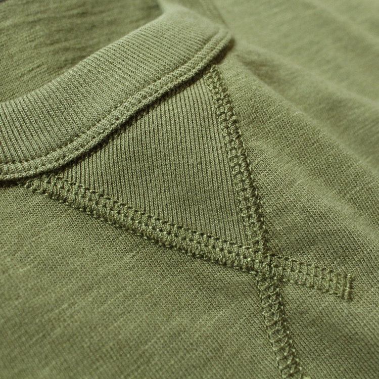 Áo Thun Cotton Xược Mỹ, Áo Phông Tây Ngắn Cổ Tròn Dệt Kim Chữ V Cao Cấp OLDMAN 300g Chất Liệu Dày Dặn, Chuẩn Form , Cổ Đ