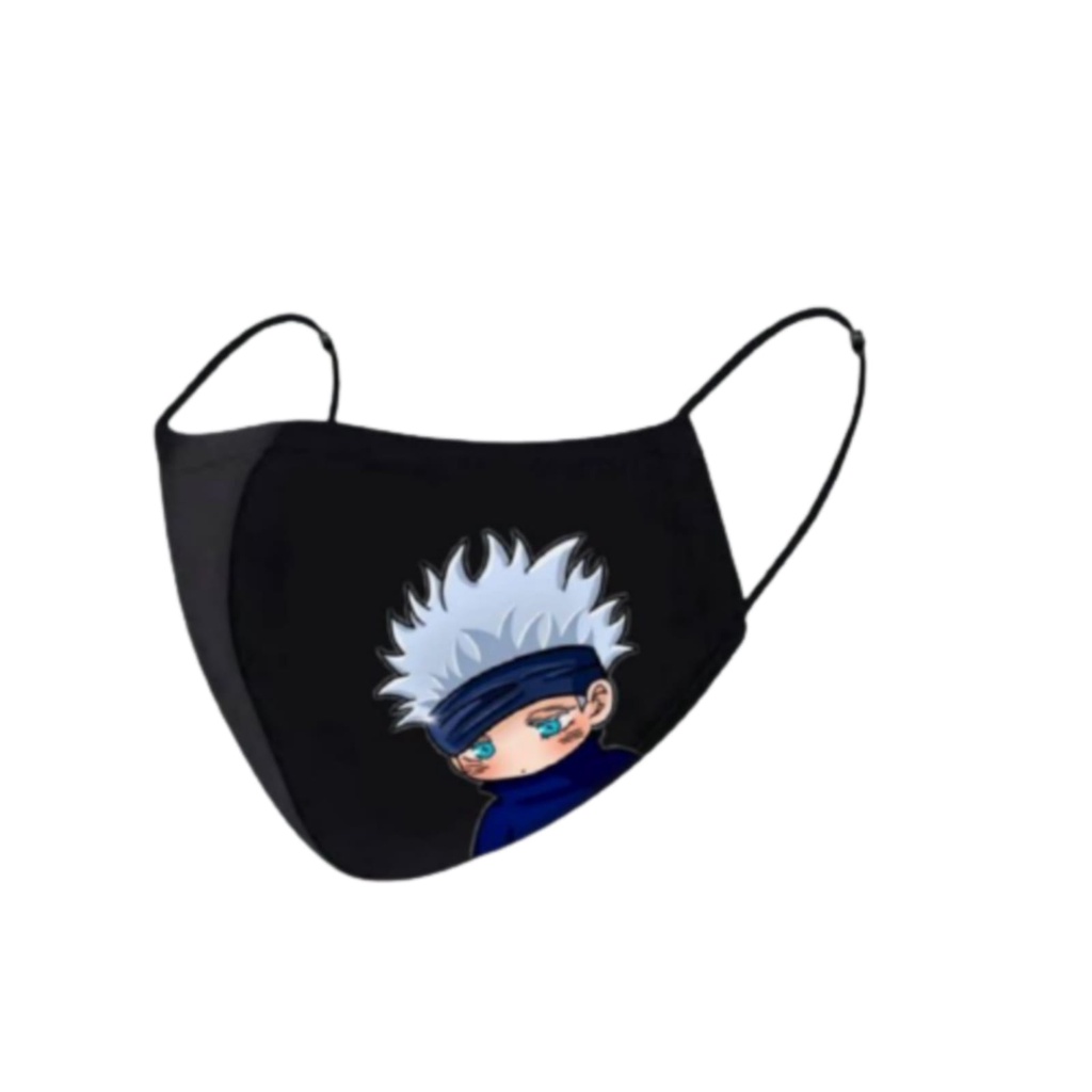 Khẩu trang Mask JUJUTSU KAISEN - Masker Anime GOJO SATORU / Kain 3 lapis