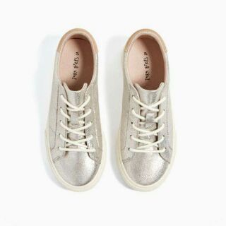 Giày nữ Za ra 👟👟 Metallic Sneakers