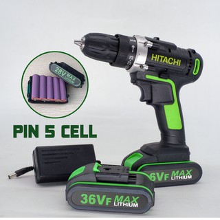Máy Khoan Bắt Vít Hitachi 36v - Máy Khoan Dùng Pin Hitachi 36v Xanh