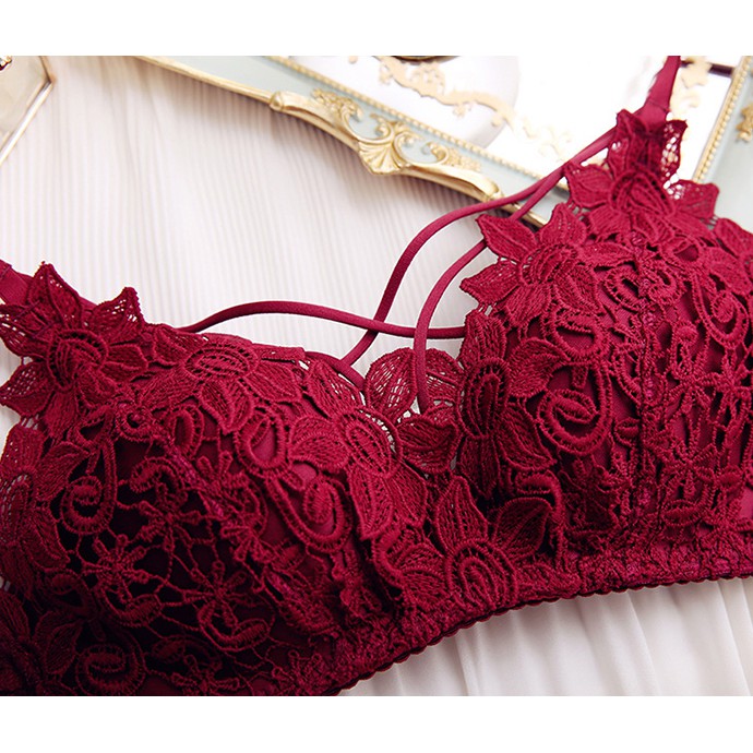 Bộ Đồ Lót Ren Nữ Cao Cấp 1274 Đỏ