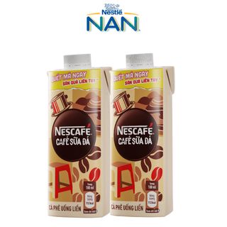 Combo 2 hộp cà phê uống liền nescafé vị ngẫu nhiên 180ml