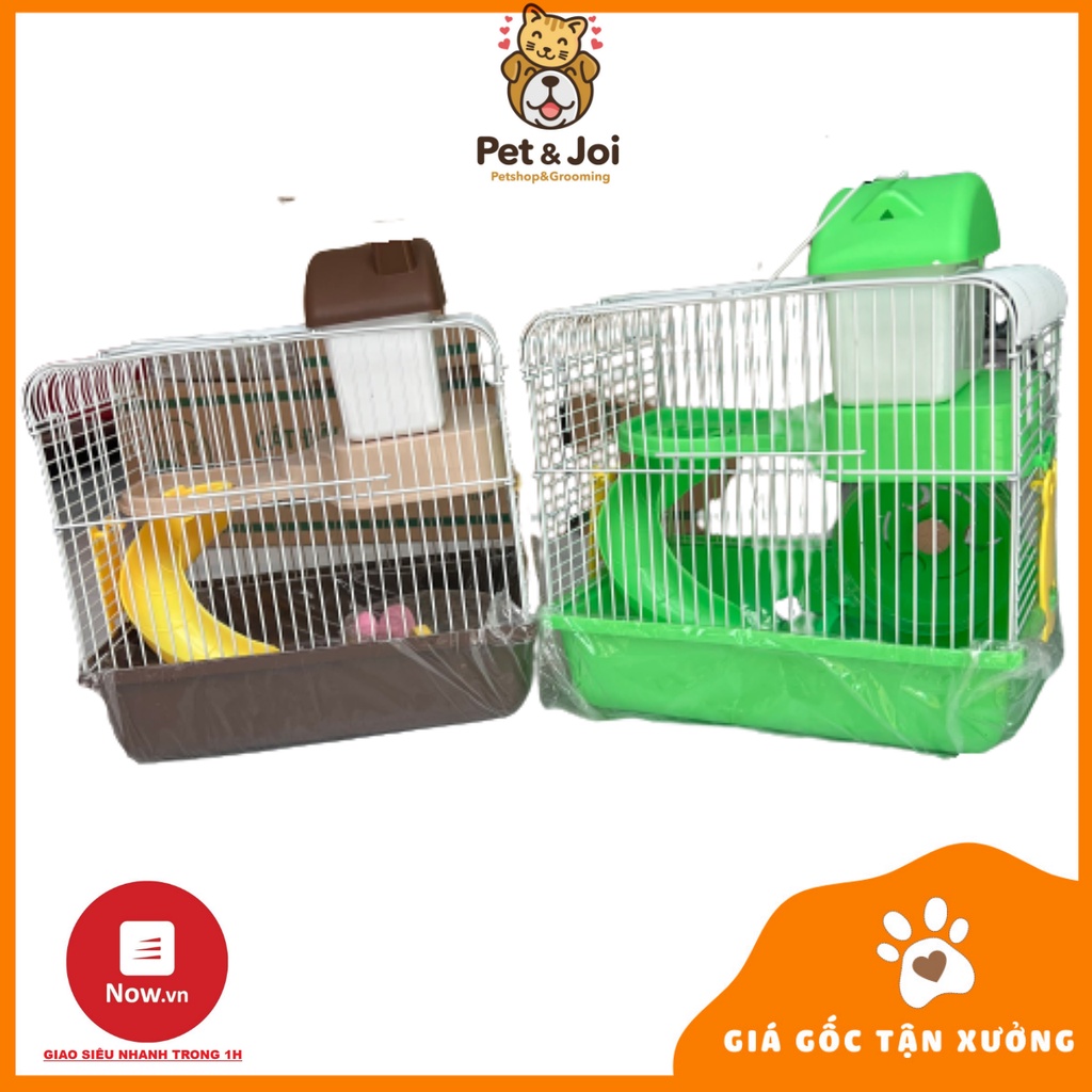 Lồng hamster 2 tầng( loại trung ) ⚡CHỈ 1 NGÀY⚡ - KT 27x 21 x 30 cm - PET&amp;JOI