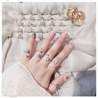 Nhẫn Chữ Bạc Ta Freesize Hàng Dày Dặn Đẹp