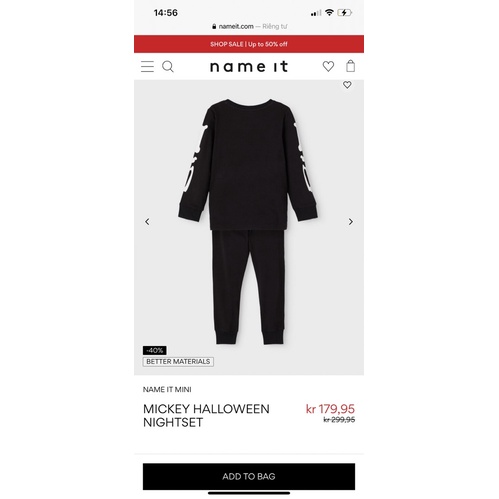 Bộ cotton mickey màu ghi xuất dư xịn