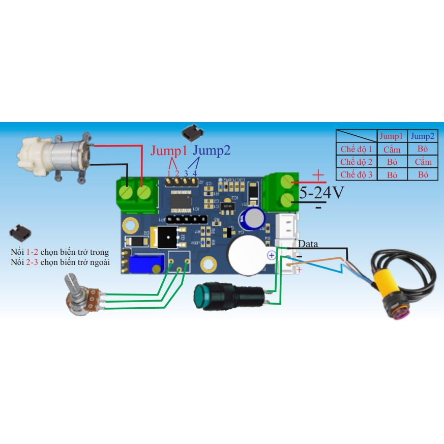 💚Mạch Trễ RT-D01💚Mạch Tạo Trễ 0-50S💚Mạch Delay 5-24V💚Chế Mạch Cảm Biến Rửa Tay Cầu Thang