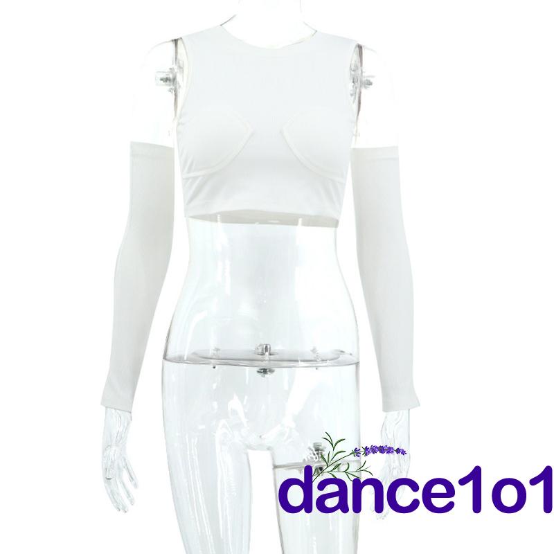Áo Croptop Sát Nách Màu Trơn Khiêu Vũ1O1- Thời Trang Nữ