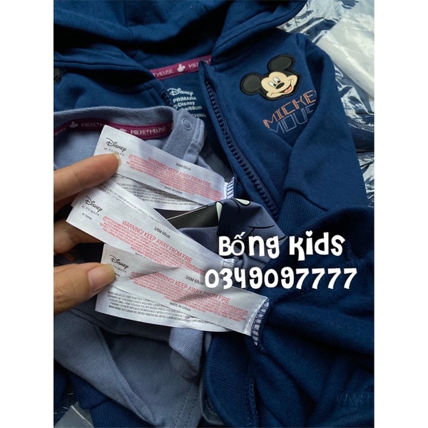 Set 3 Món Bé Trai Mickey Xanh Navy PR