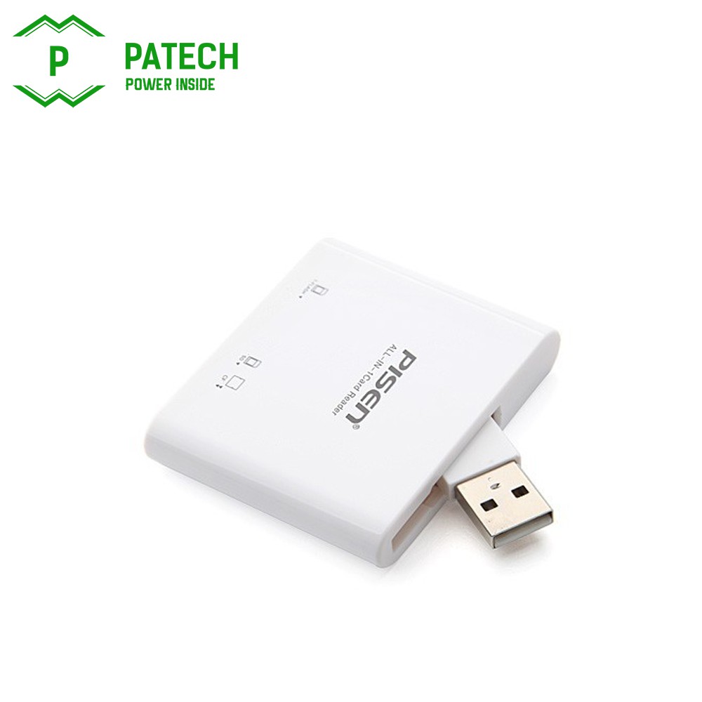 Đầu đọc thẻ Pisen All-In-1 USB 2.0 ( 3 Slots ) - Hàng chĩnh hãng