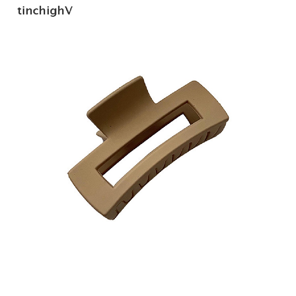 1 Kẹp Tóc Càng Cua Bằng Acrylic Nhám Màu Trơn Thanh Lịch Phong Cách Hàn Quốc